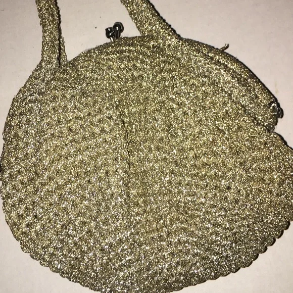 Vintage crocheted woven Heirloom Clutch Purse Bag - Picture 3 of 7